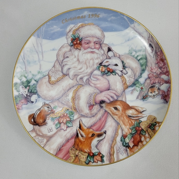 Fitz & Floyd Santas Journey Through The Snowy Woods Of Home Christmas Pl… - Picture 11 of 11